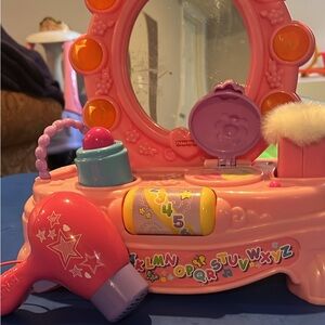 Fisher-Price Pink and Orange Doll Vanity Set